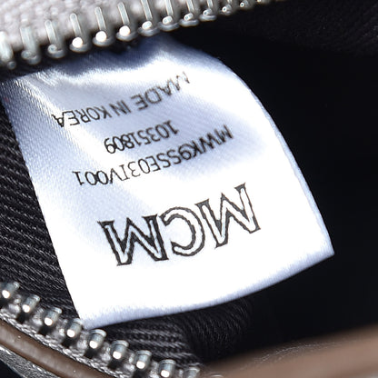 MCM Calfskin Ottomar Monogram Essential Backpack Dove 9 of 9