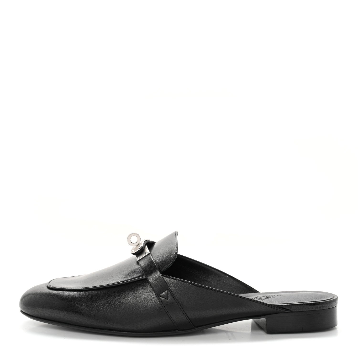 Hermes Goatskin Oz Mules 41 Black 1 of 11