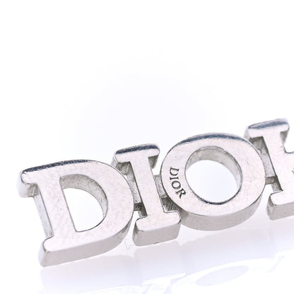 Christian Dior Crystal Dio(r)evolution Logo Hoop Drop Earrings  Silver 2 of 3