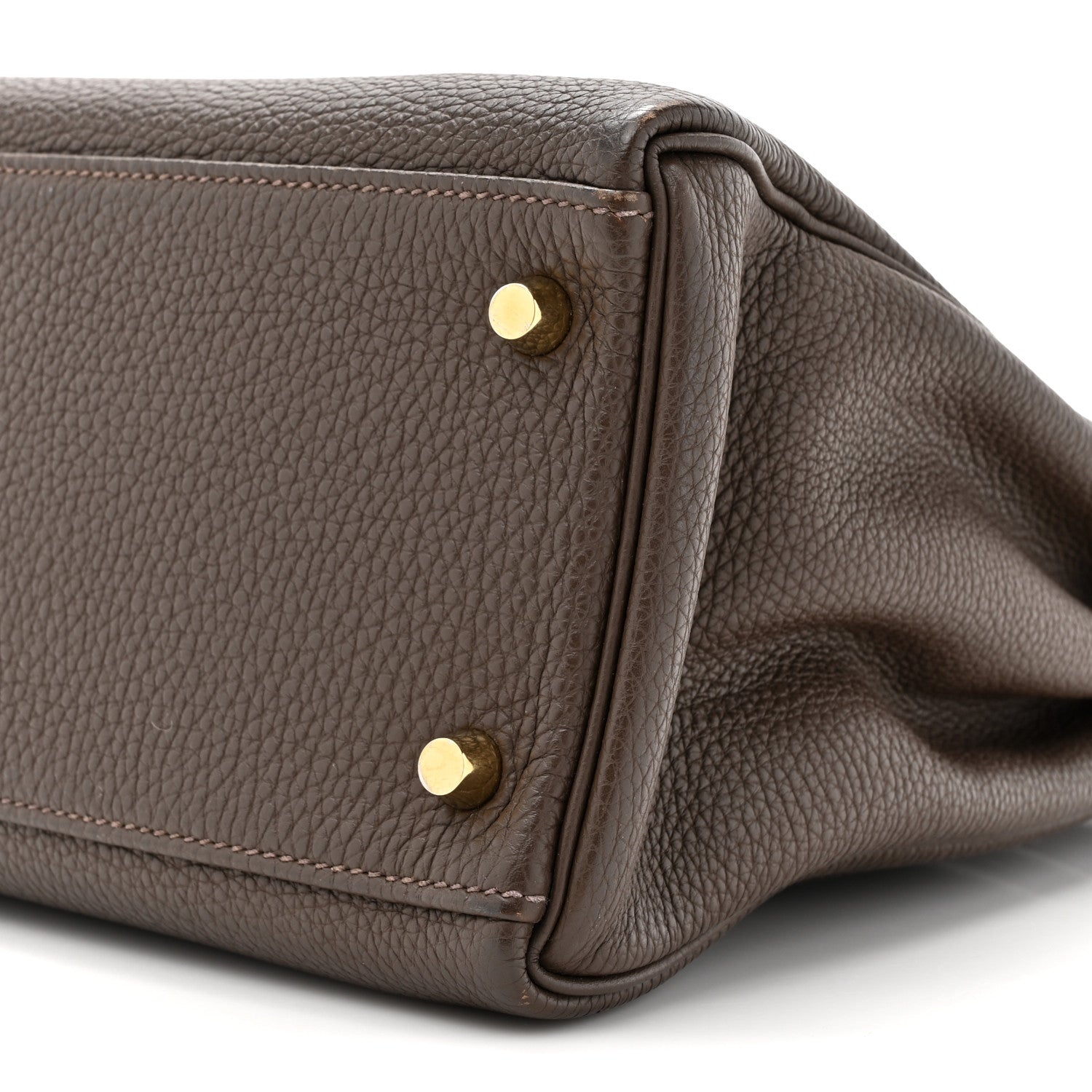 Hermes Togo Kelly Retourne 32 Chocolate 9 of 17