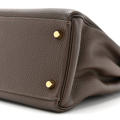 Hermes Togo Kelly Retourne 32 Chocolate 9 of 17