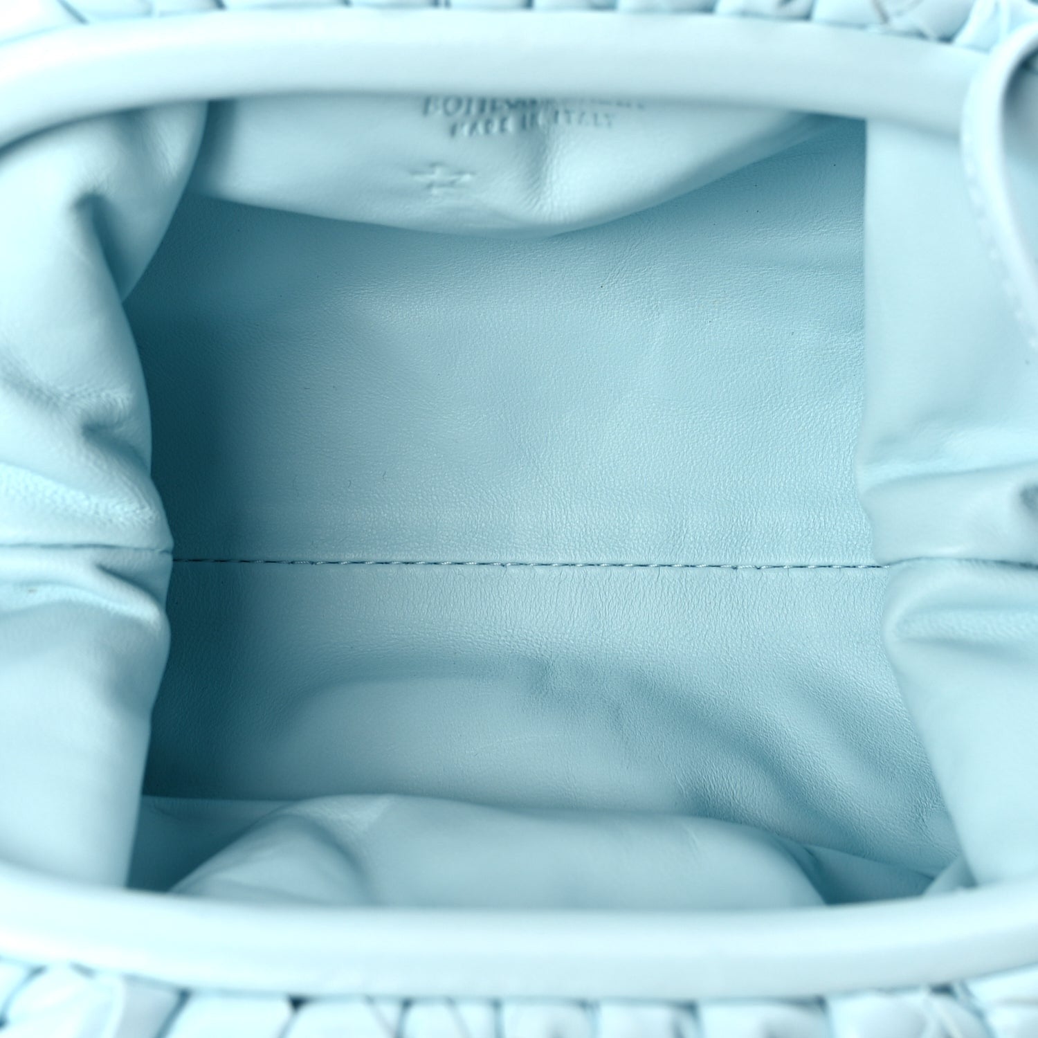 Bottega Veneta Nappa Intrecciato The Mini Pouch Pale Blue 4 of 8