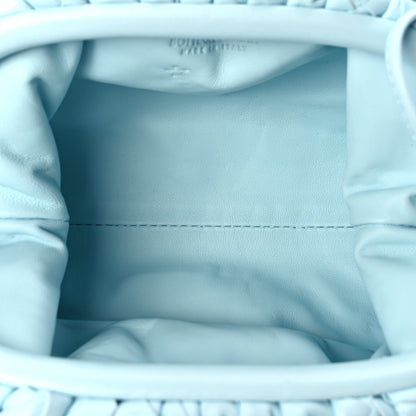 Bottega Veneta Nappa Intrecciato The Mini Pouch Pale Blue 4 of 8