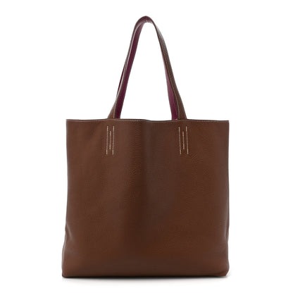 Hermes Taurillon Clemence Double Sens 36 Reversible Tote Marron Tosca 1 of 20