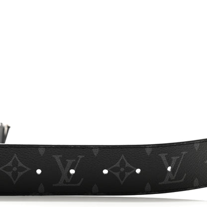 Louis Vuitton Calfskin Monogram Eclipse 40mm Shake LV Initiales Reversible Belt 100 40 4 of 7