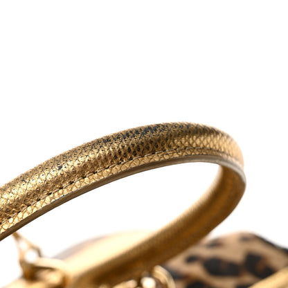 Louis Vuitton Monogram Leopard Pleated Steamer Bag 12 of 14