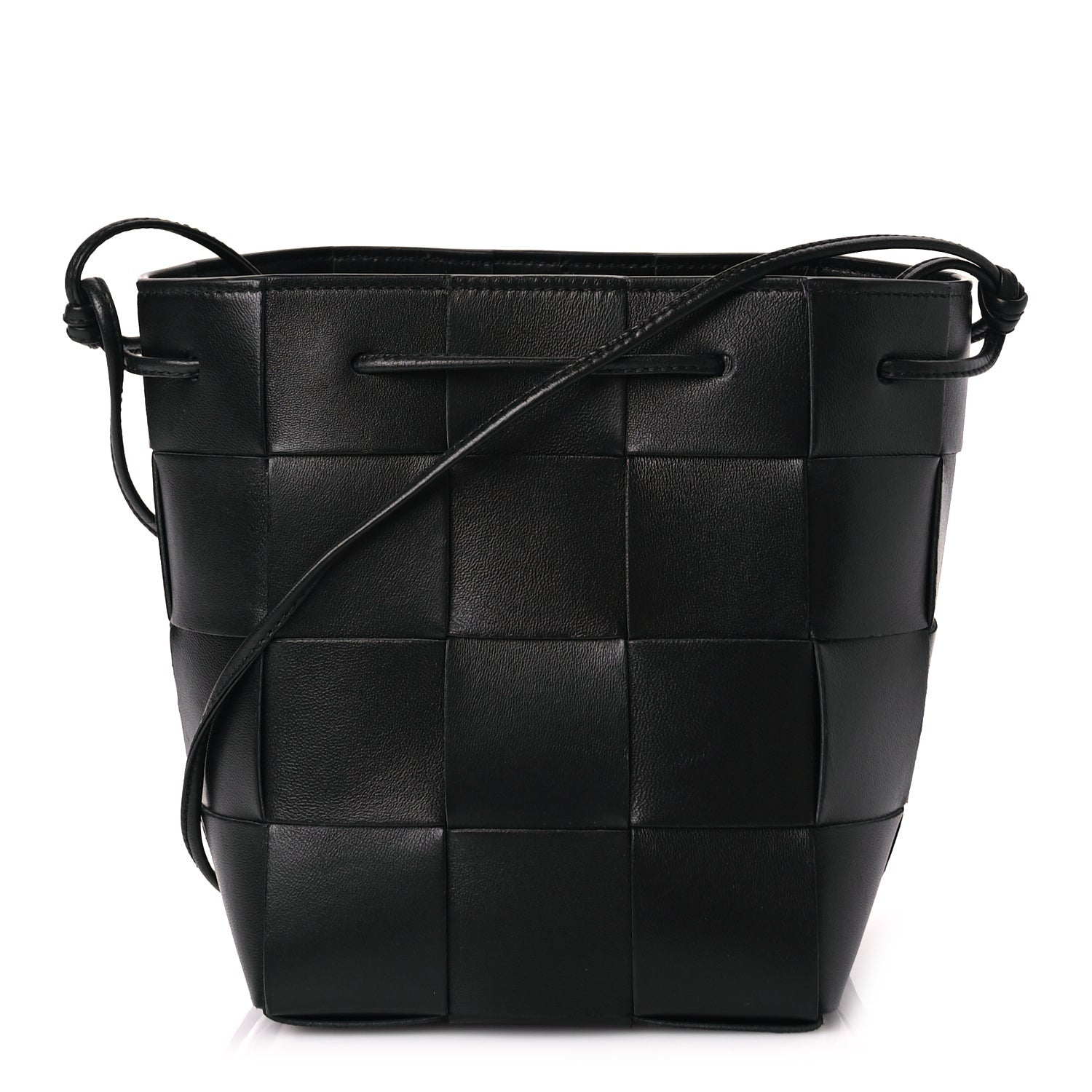 Bottega Veneta Nappa Maxi Intrecciato Cassette Bucket Bag Black 1 of 8