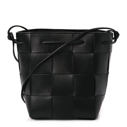 Bottega Veneta Nappa Maxi Intrecciato Cassette Bucket Bag Black 1 of 8