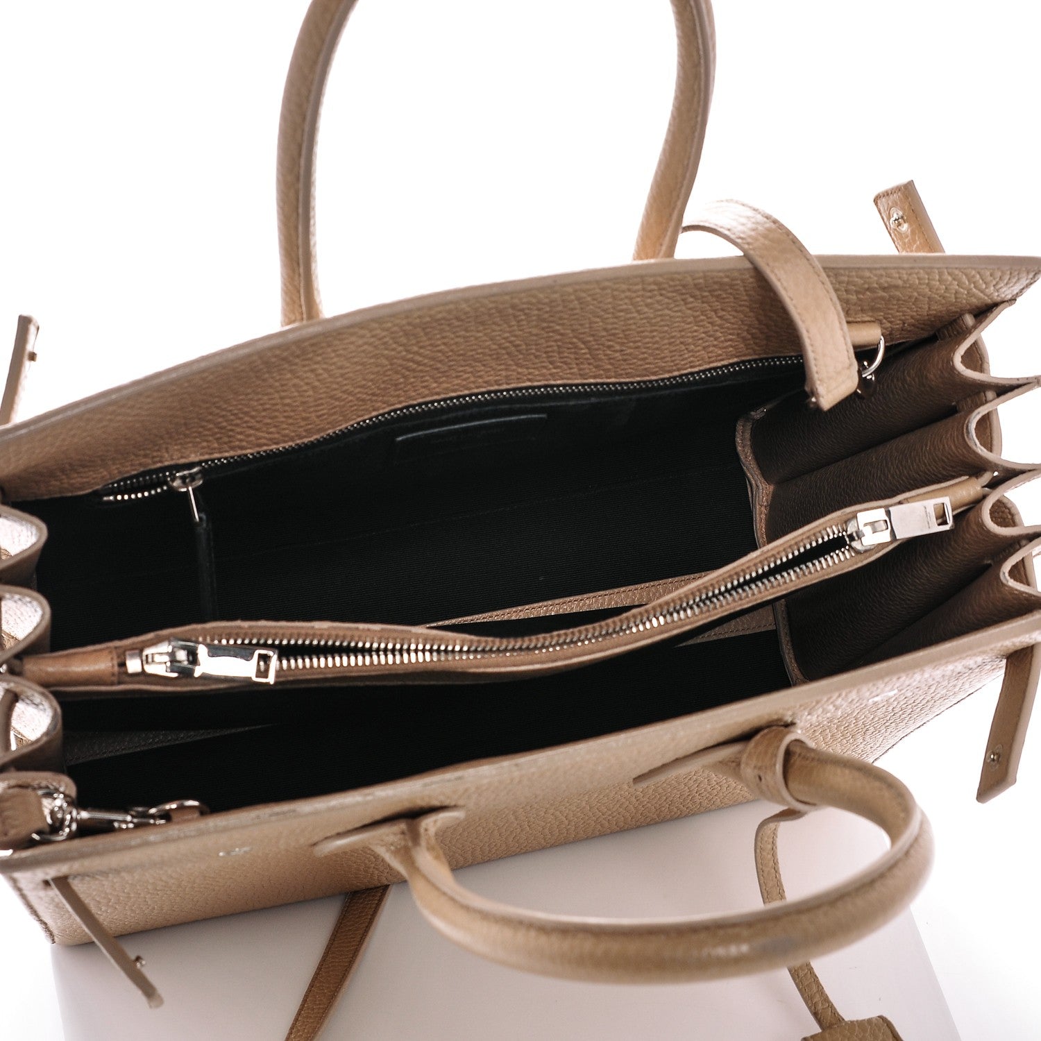 Saint Laurent Grained Calfskin Small Sac De Jour Nude Powder 5 of 8