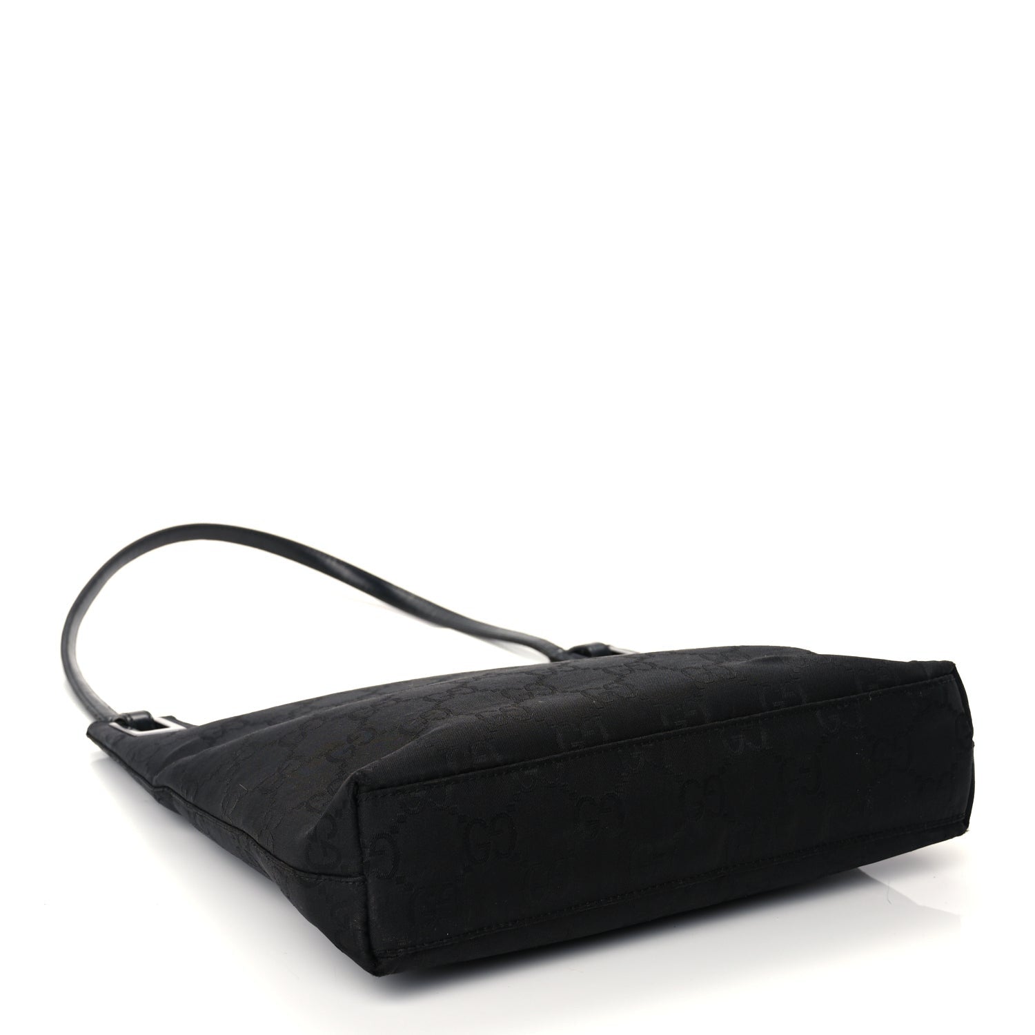 Gucci Nylon Monogram Shoulder Bag Black 3 of 11