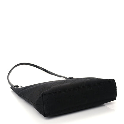 Gucci Nylon Monogram Shoulder Bag Black 3 of 11