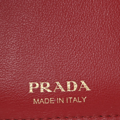 Prada Vitello Move Love Print Envelope Tri-Fold Wallet Cipria 6 of 11