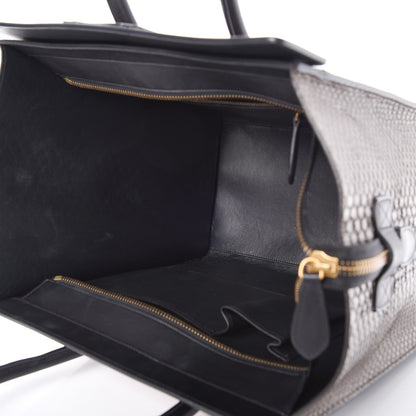 Celine Python Smooth Calfskin Tri-color Mini Luggage Fuchsia 5 of 12