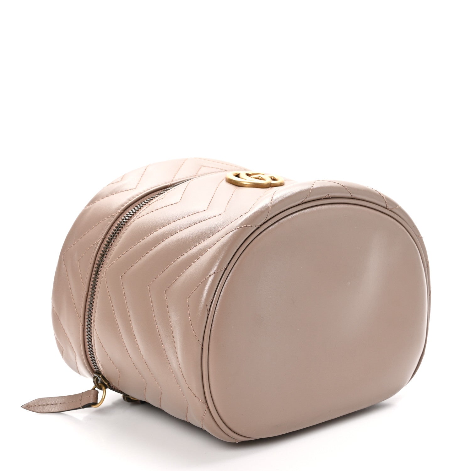 Gucci Calfskin Matelasse GG Marmont Vanity Cosmetic Case Porcelain Rose 4 of 12