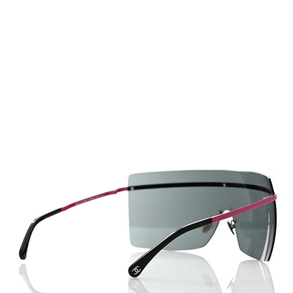 Chanel Metal Shield Sunglasses L3741 Pink 4 of 8