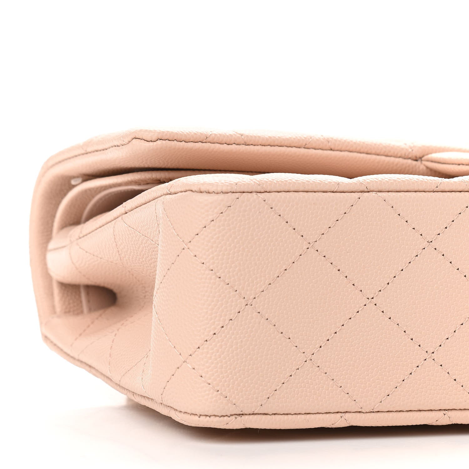 Chanel Caviar Quilted Medium Double Flap Light Beige 8 of 11