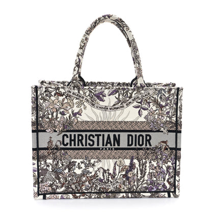 Christian Dior Canvas Embroidered Medium 4 Saisons Hiver Soleil Book Tote Multicolor 1 of 11