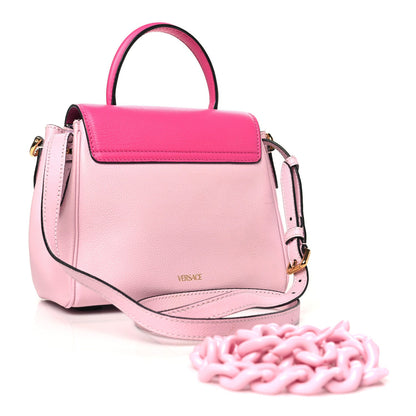 Versace Calfskin Medusa Small Top Handle Handbag Fuxia Light Pink 3 of 7