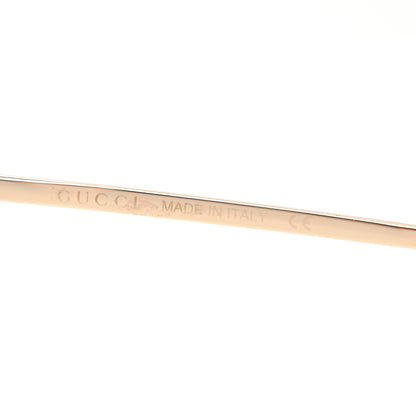 Gucci Metal Round Frame Horsebit Sunglasses GG0878S Gold 5 of 8