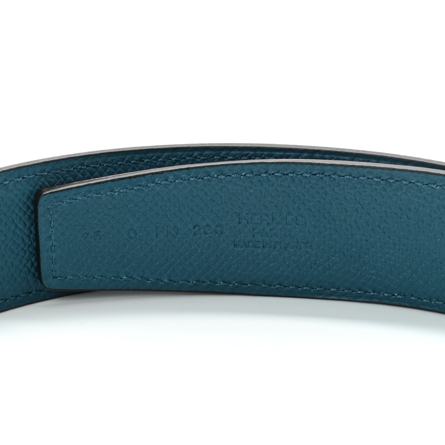 Epsom 32mm Belt Strap 75 Deep Blue Vert Bosphore