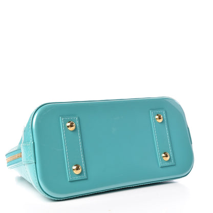 Louis Vuitton Vernis Alma BB Blue Lagon 4 of 10