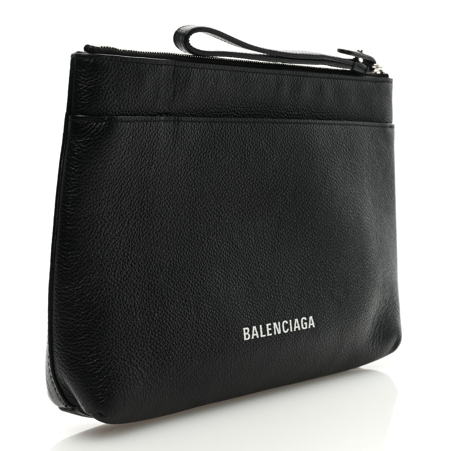 Balenciaga X THE SIMPSONS Calfskin Logo Zip Pouch Black 3 of 6
