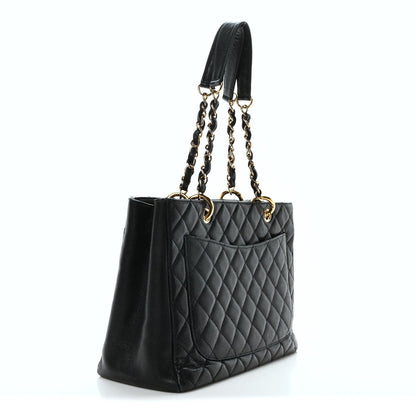 Chanel Caviar Quilted Grand Shopping Tote GST Black 3 of 7