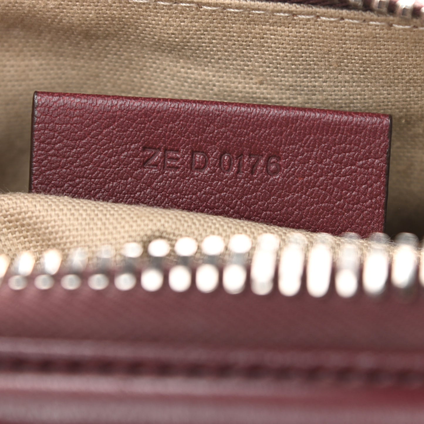 Sugar Goatskin Small Antigona Oxblood