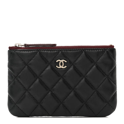 Chanel Lambskin Quilted Small Cosmetic Case Black 1 of 7