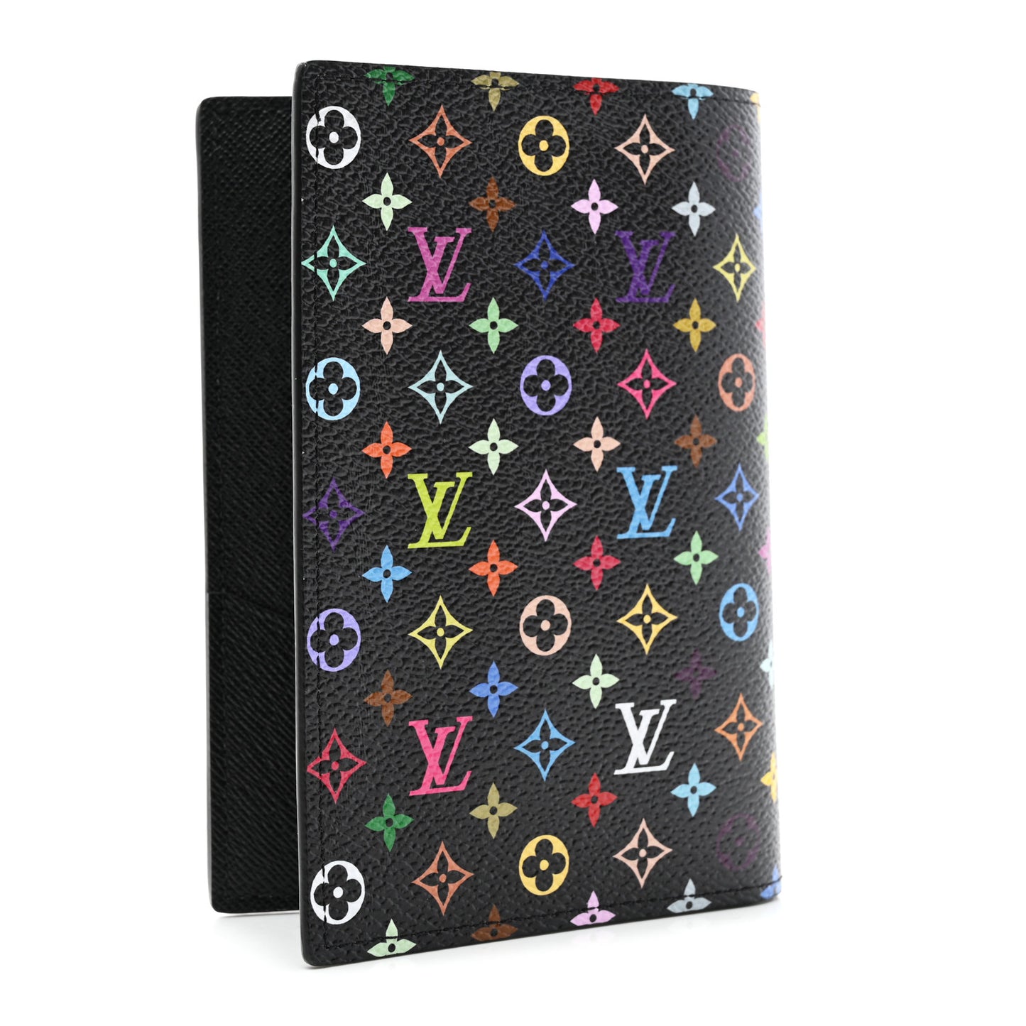 LV X TM Monogram Multicolor Passport Cover Black