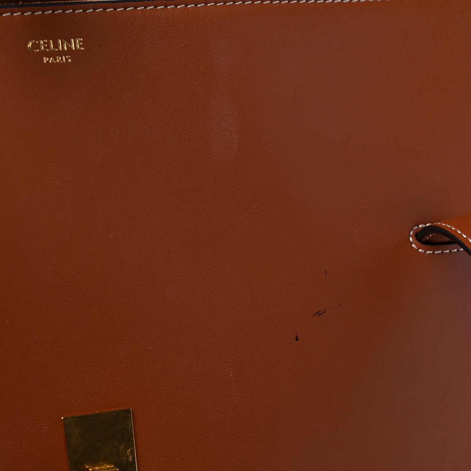 Celine Calfskin Large Soft 16 Bag Tan 12 of 13