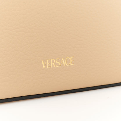 Versace Grained Calfskin Virtus Crossbody Bag Beige 9 of 12