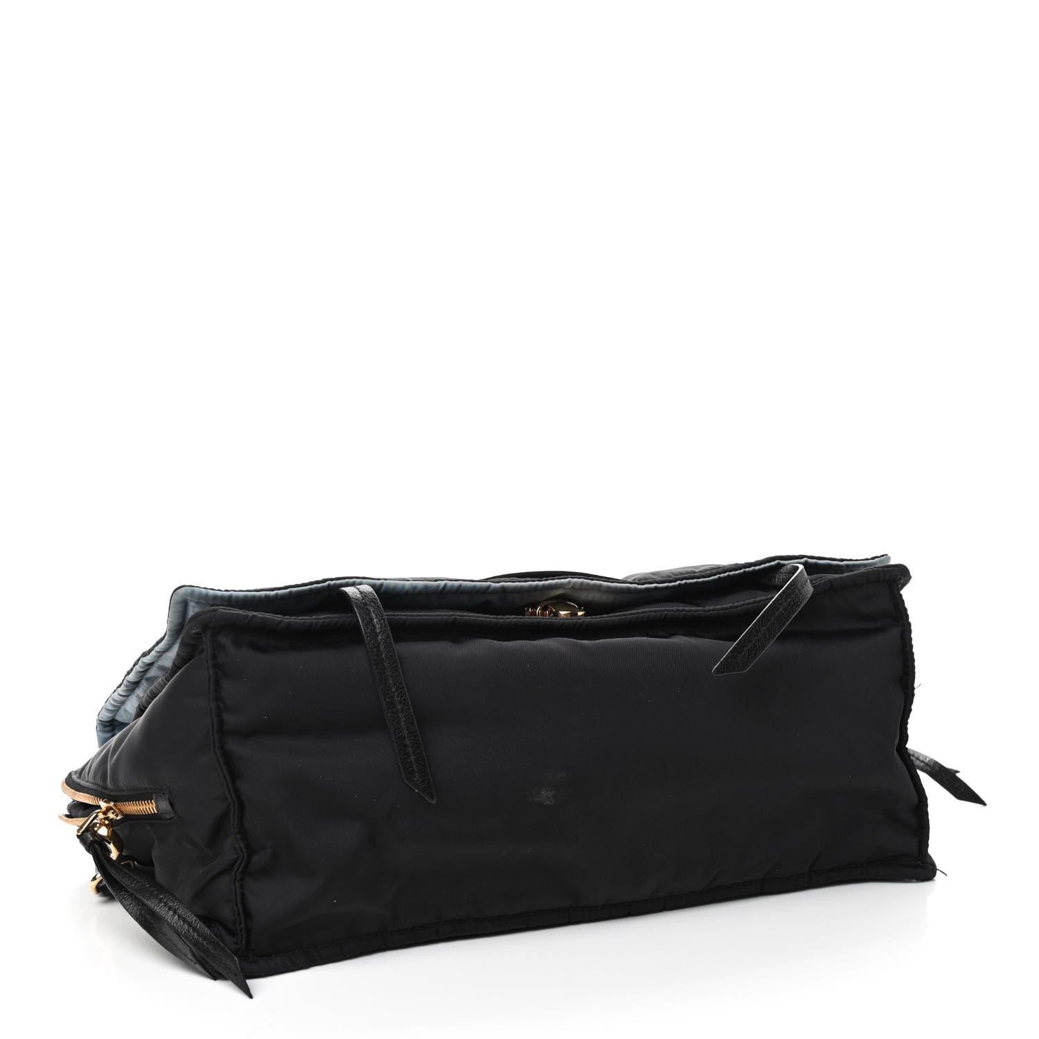 Prada Tessuto Nylon Etiquette Flap Black Soleil 4 of 12