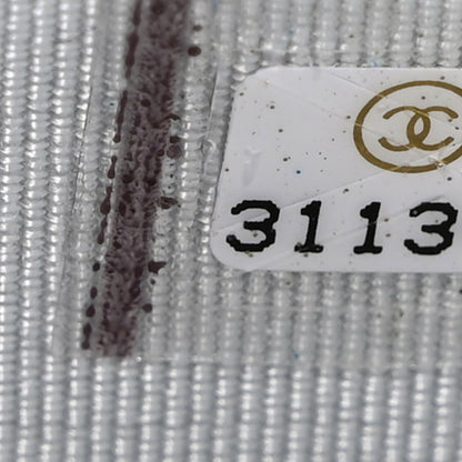 Chanel Metallic Lambskin Quilted Wallet On Chain WOC Silver 8 of 11