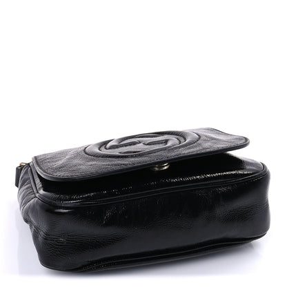 Gucci Pebbled Calfskin Small Soho Flap Crossbody Black 3 of 8