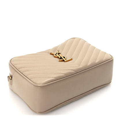 Saint Laurent Calfskin Matelasse Monogram Lou Camera Bag Dark Beige 3 of 8