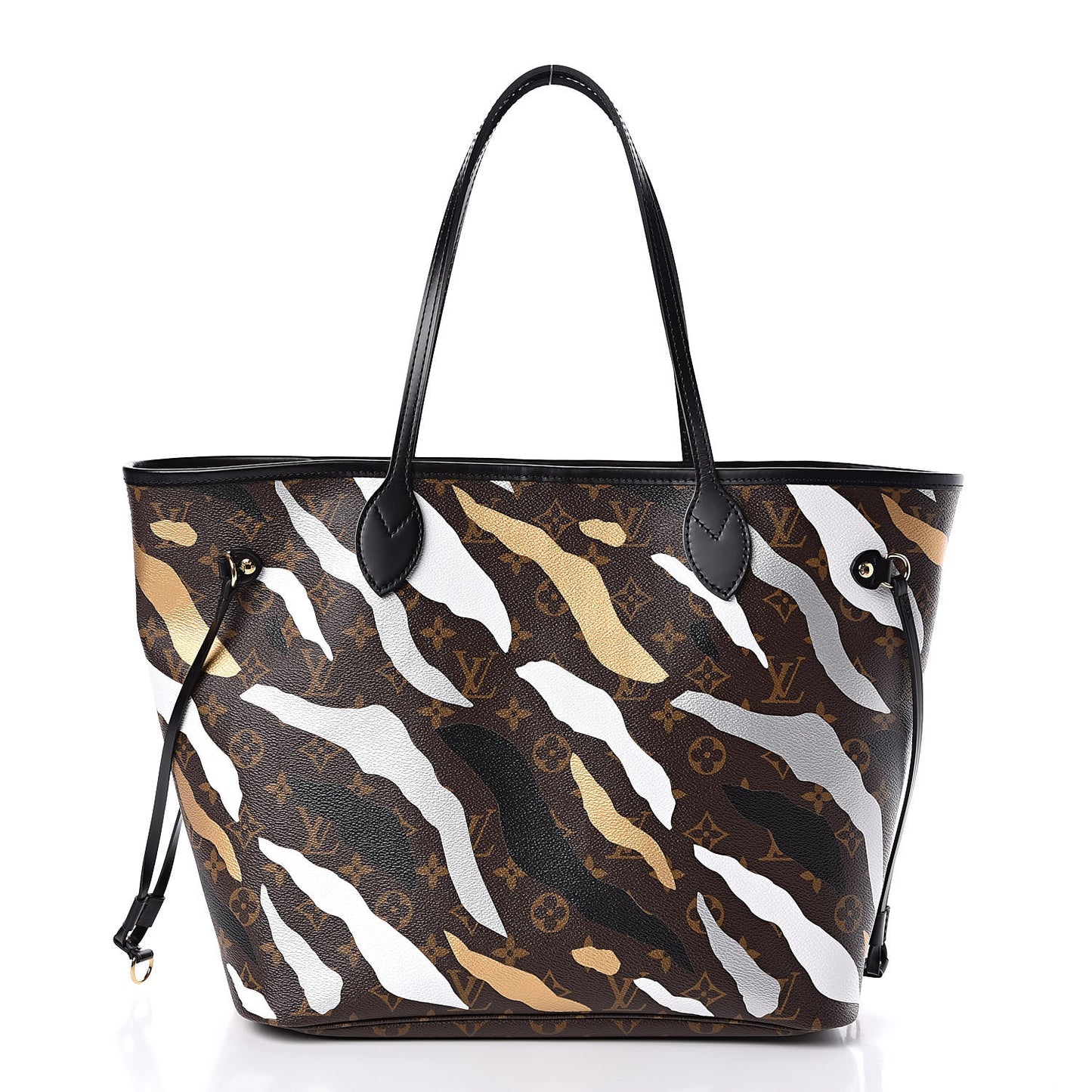 X LOL Monogram Neverfull MM Gold Silver