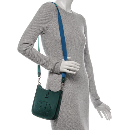 Hermes Taurillon Clemence Evelyne III TPM Malachite 2 of 8