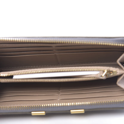 Chloe Calfskin Marcie Long Zip Around Wallet Cashmere Grey 5 of 12