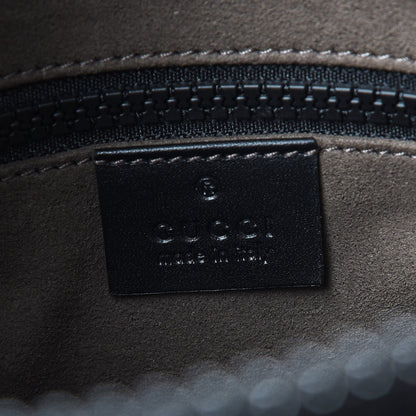 Gucci GG Supreme Monogram Flat Messenger Bag Black 6 of 7