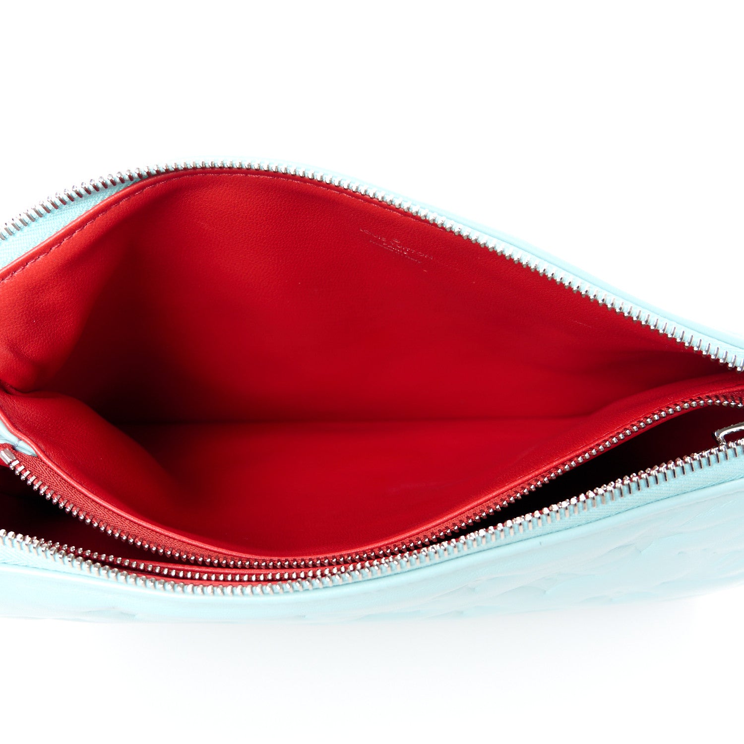 Louis Vuitton Lambskin Embossed Monogram Coussin PM Bleu 6 of 13