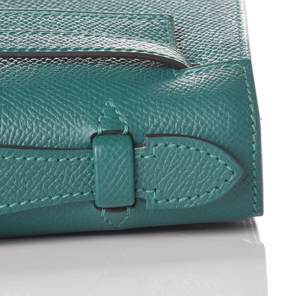 Hermes Epsom Kelly Pochette Clutch Malachite 21 of 24