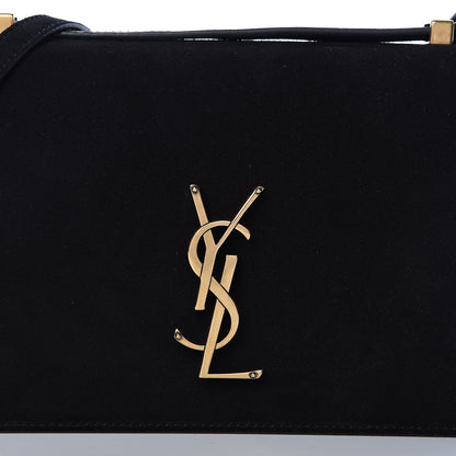 Saint Laurent Suede Monogram Small Dylan Shoulder Bag Black 8 of 10