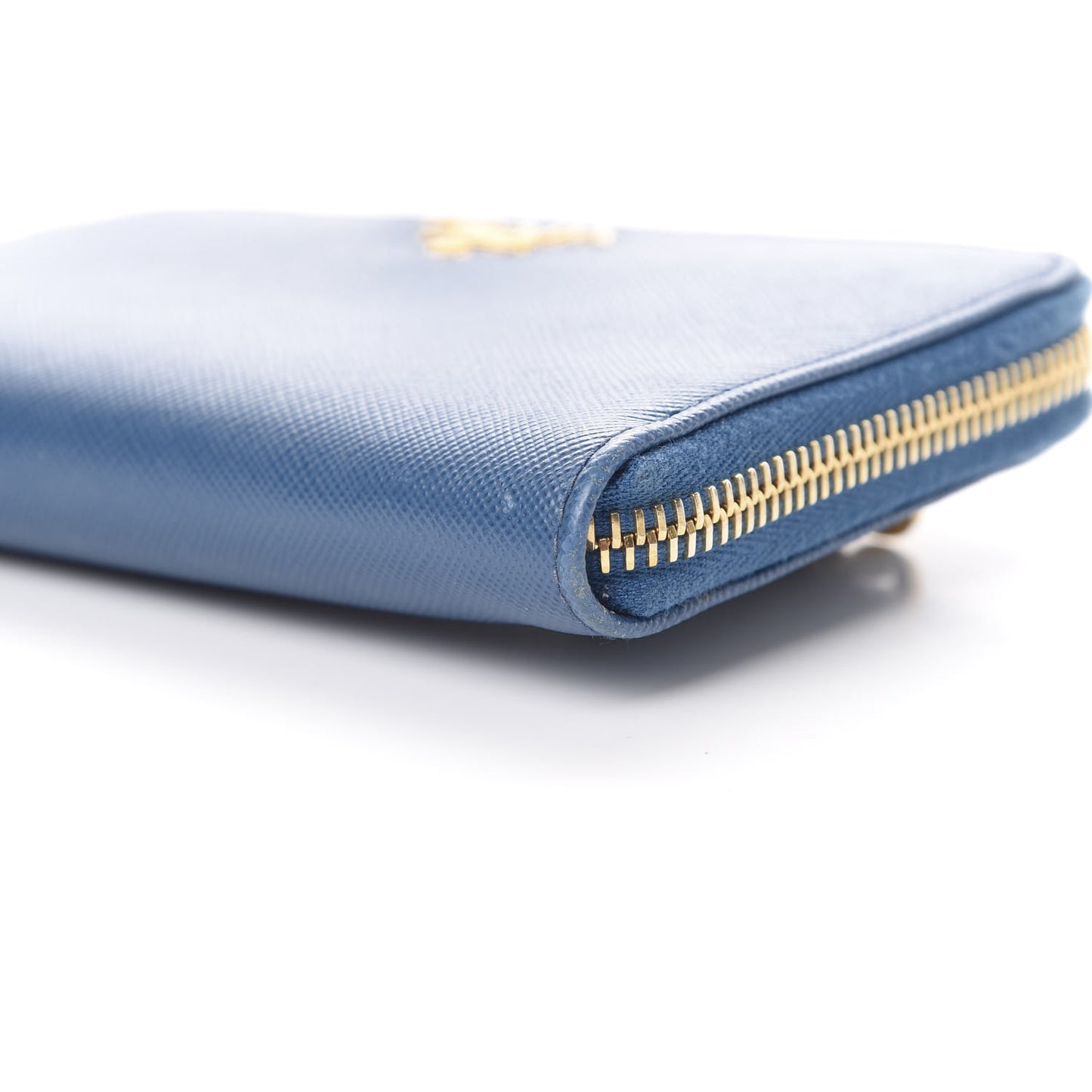 Saffiano Zip Around Wallet Cobalto