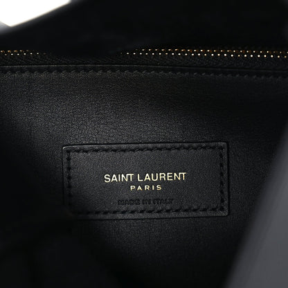 Saint Laurent Smooth Calfskin Small Le 5 A 7 Soft Hobo  Black 6 of 9