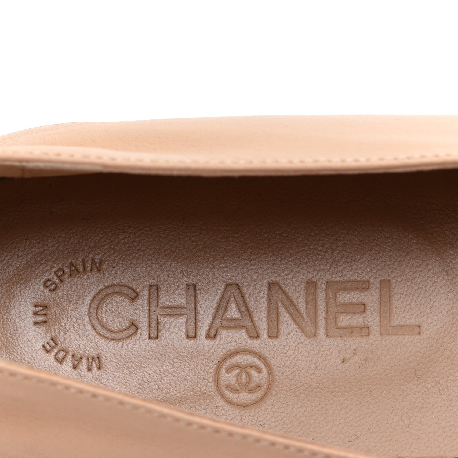 Chanel Lambskin CC Espadrilles 39 Beige Black 11 of 13