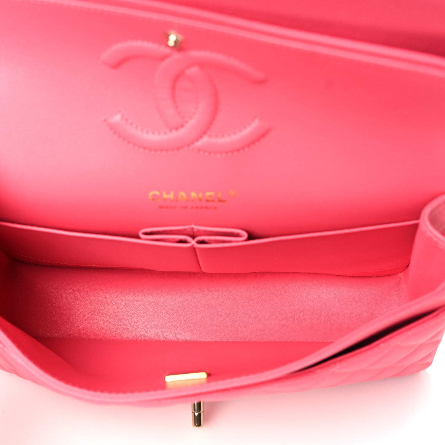 Chanel Caviar Quilted Medium Double Flap Rose 4 of 8