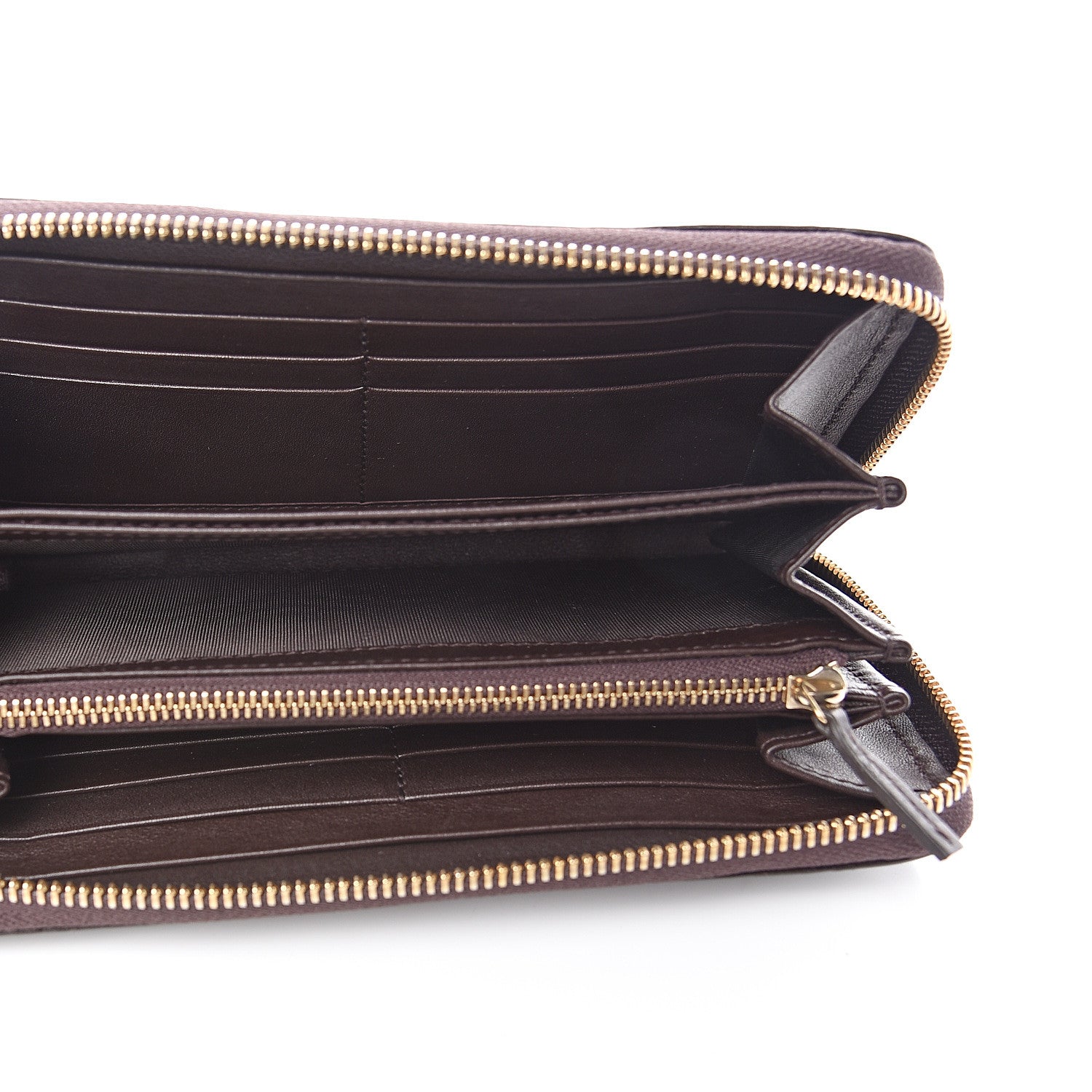 Gucci Guccissima Signature Microguccissima Bree Zip Around Wallet Chocolate 4 of 8