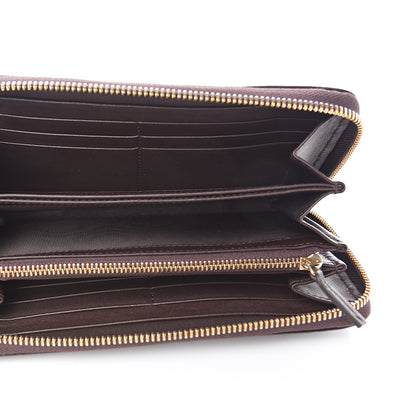 Gucci Guccissima Signature Microguccissima Bree Zip Around Wallet Chocolate 4 of 8