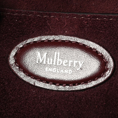 Mulberry Shiny Smooth Calfskin East West Bayswater Black Cherry 6 of 7